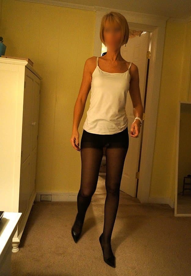 Wife in Black Pantyhose - [kik] timzbo010
