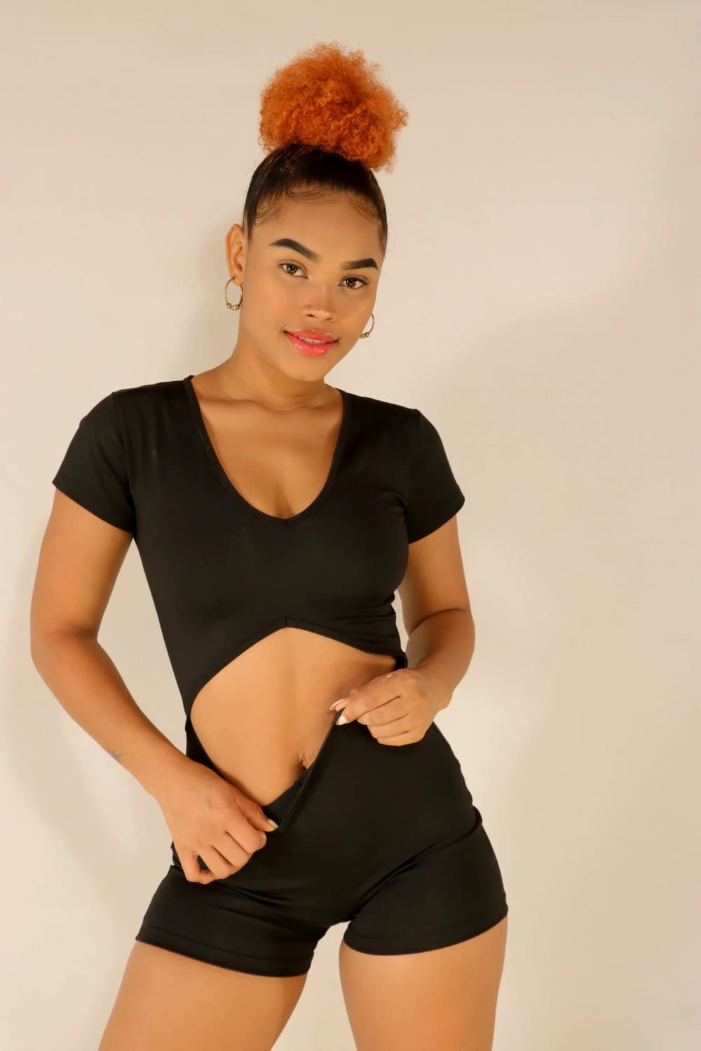 Thick Curly Afro Lightskin Solo Anal