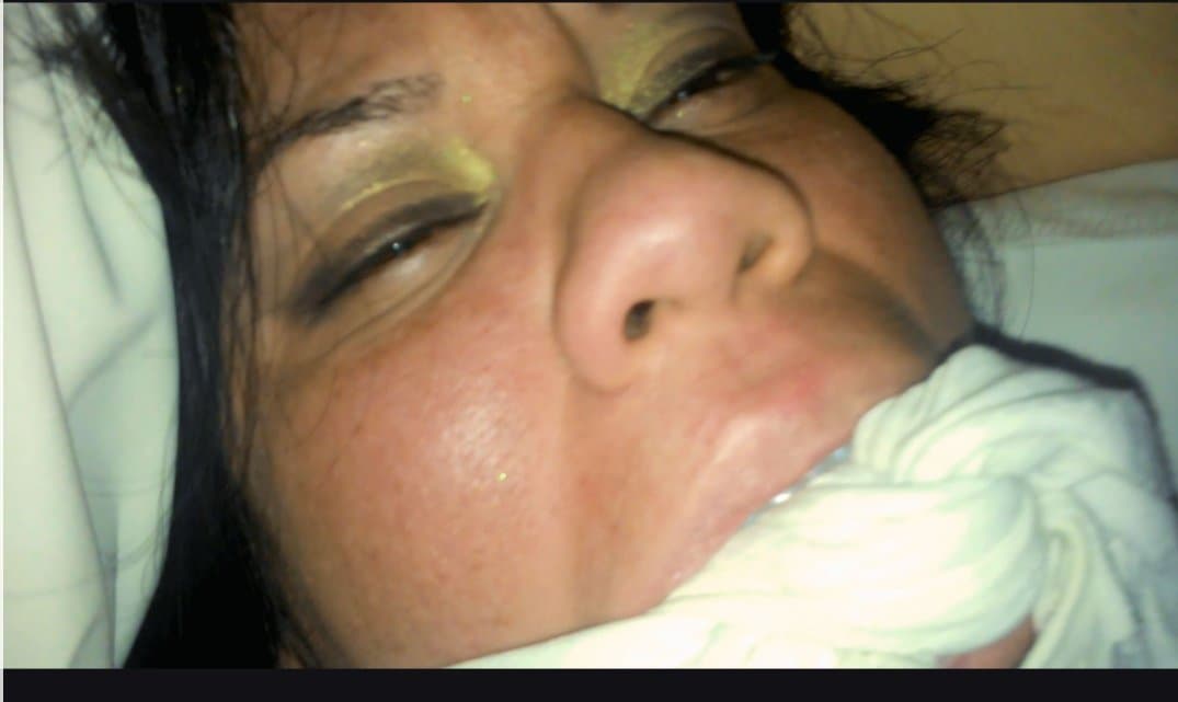 Lupita, gagged vibed