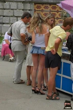 Miniskirt highheels slut teens