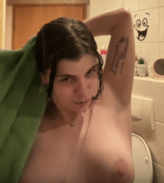 just a horny girl alone in the shower without her daddy