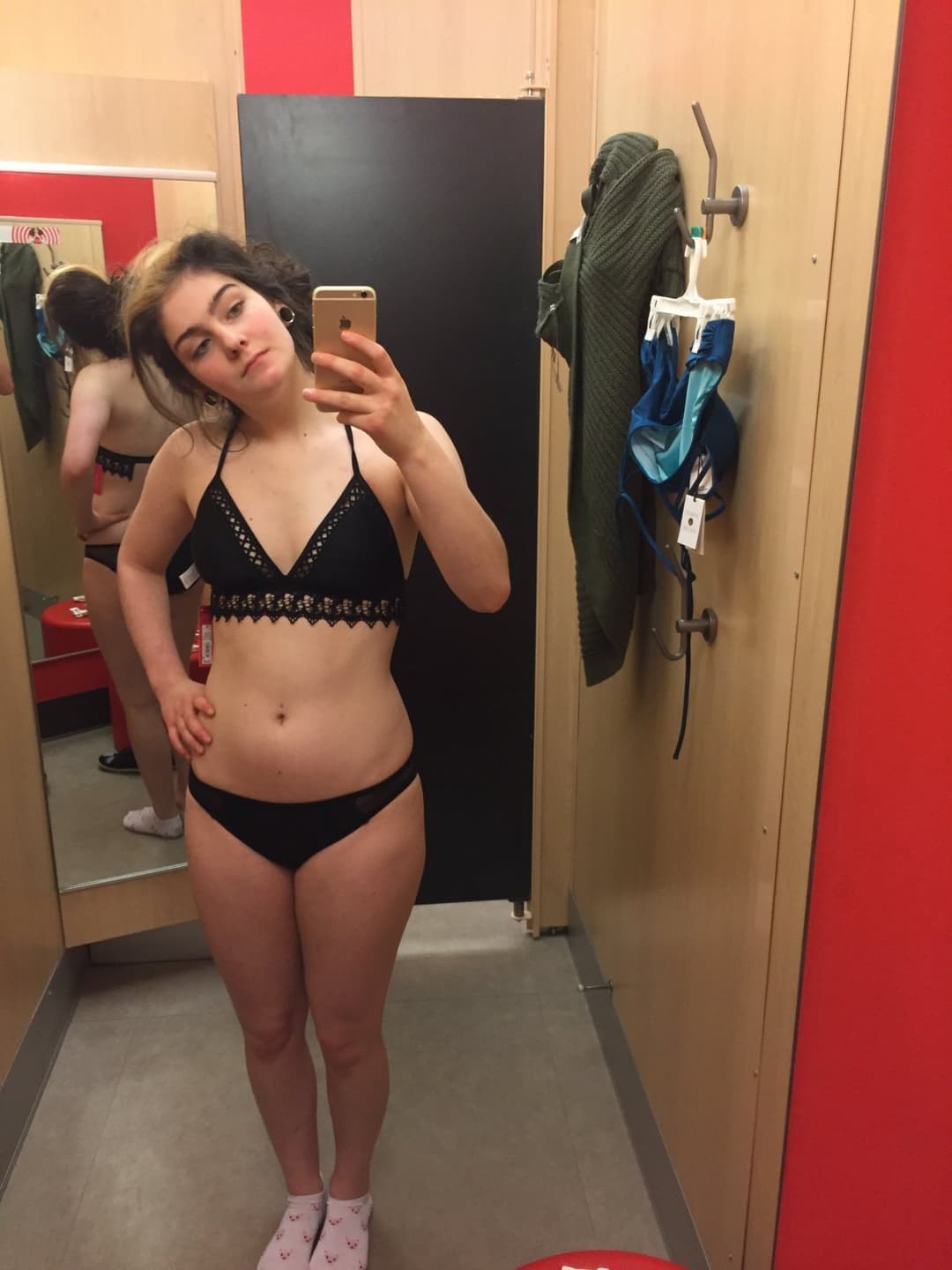 24yo slut with big tits and a pink pussy loves to show off, sucks and rides BWC and creampies