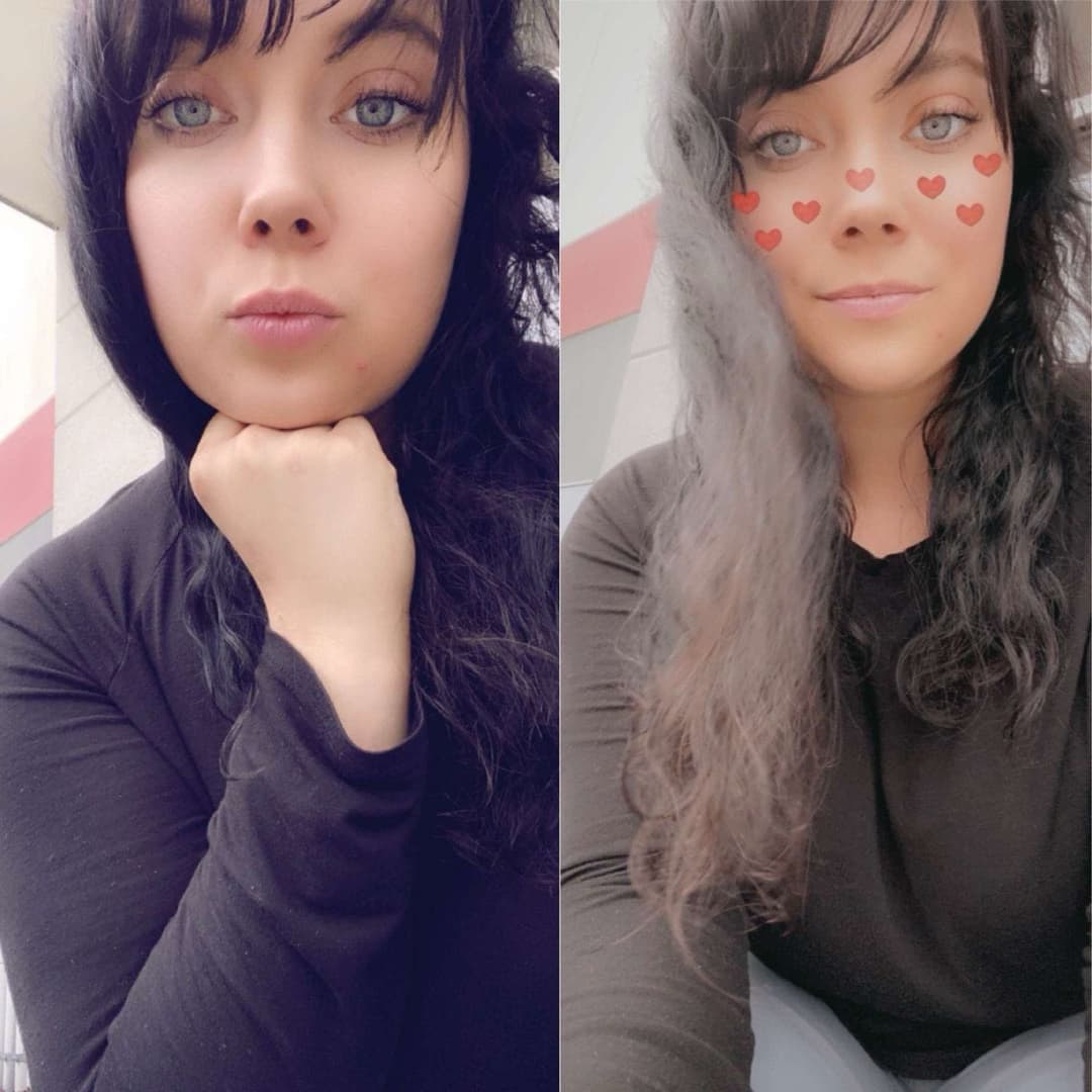 Slutty ass milf has some big ass titties and sexy blue eyes to show off