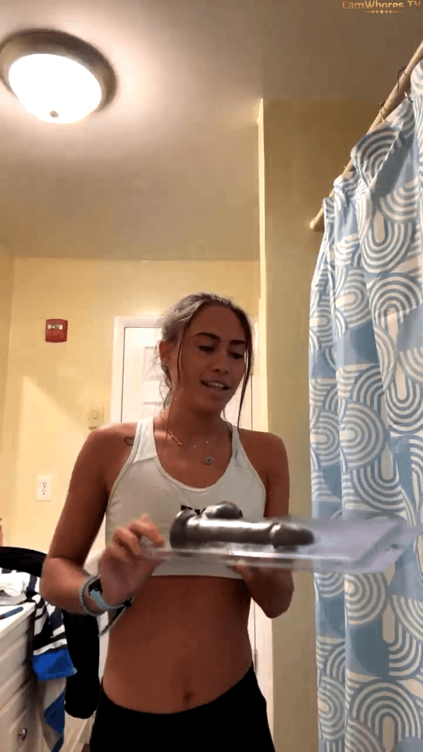 white snowbunny teen tries bbc dildo - first bbc dildo