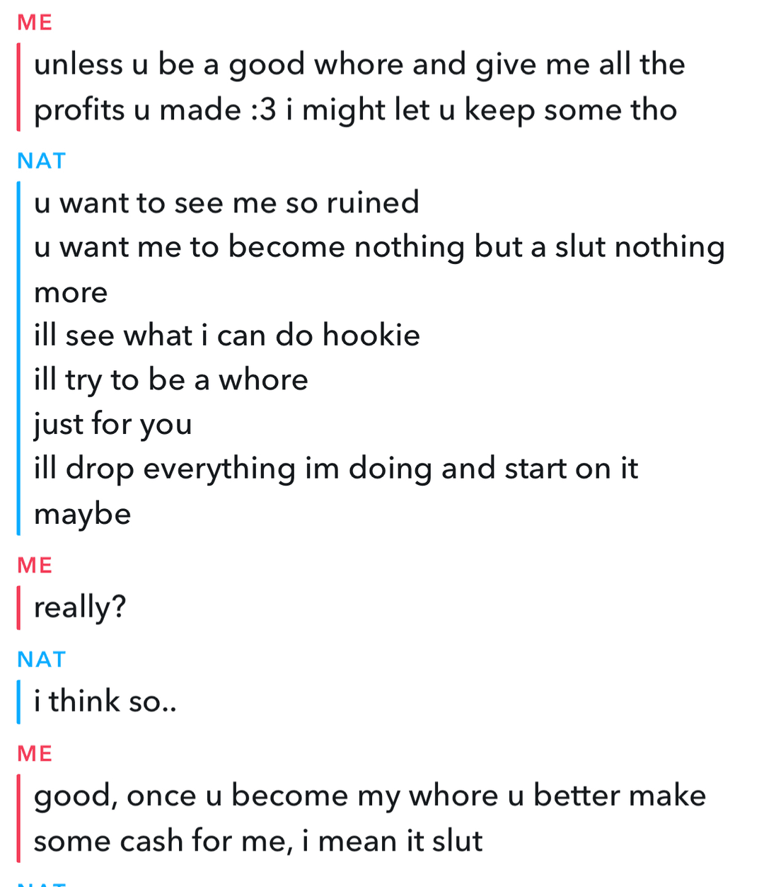 (TEMPORARY) Nathaly Edwards is now a complete and RUINED Snapchat webwhore, add her!!