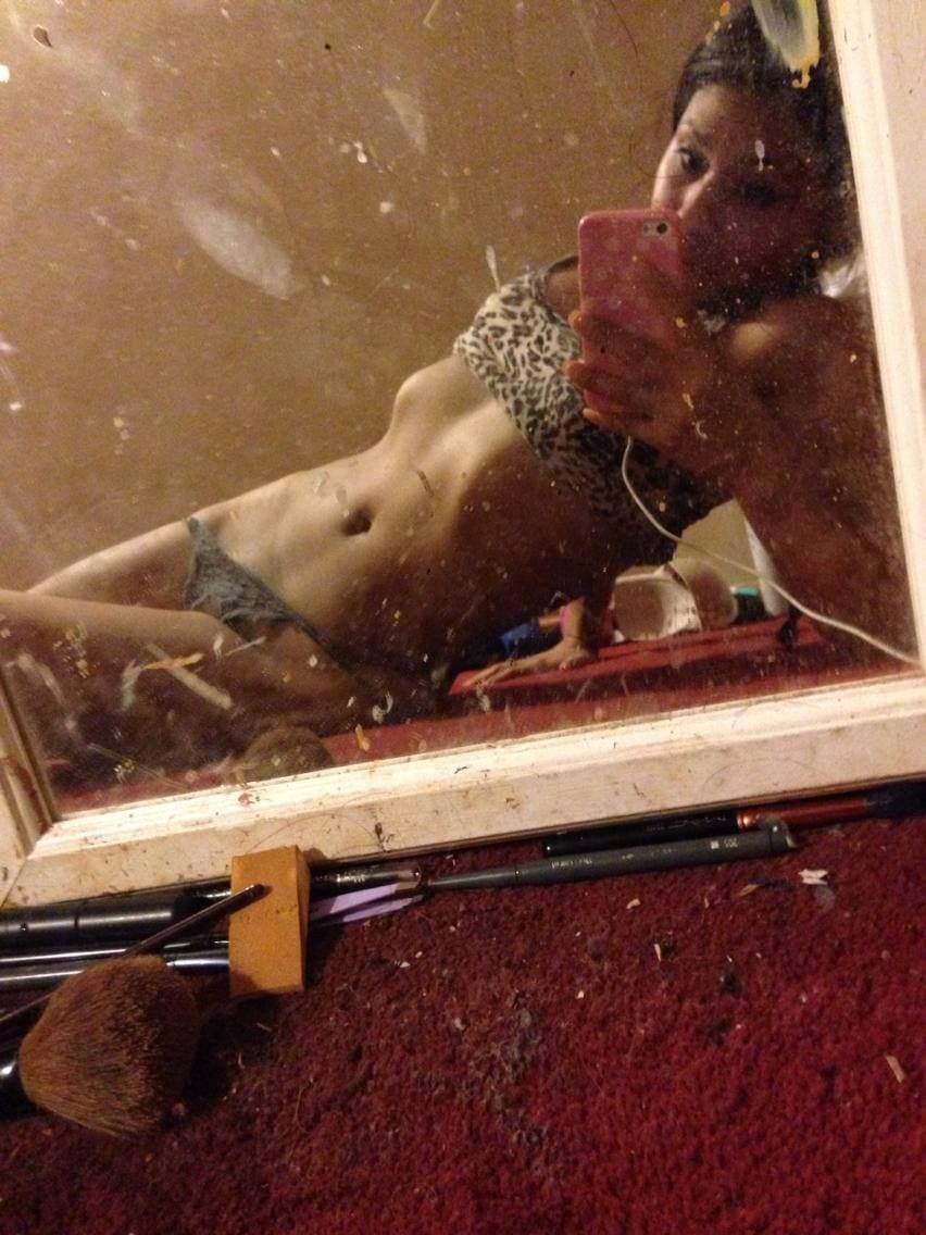 Aimee loves to dress as a naughty schoolgirl