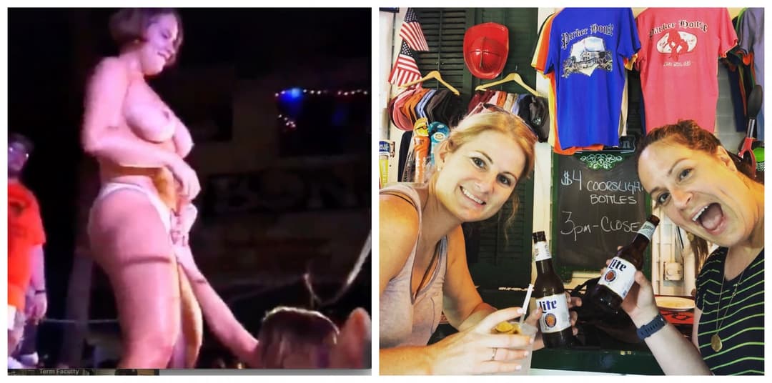 Mary T from Xavier - Spring Break Break Wet t shirt contest