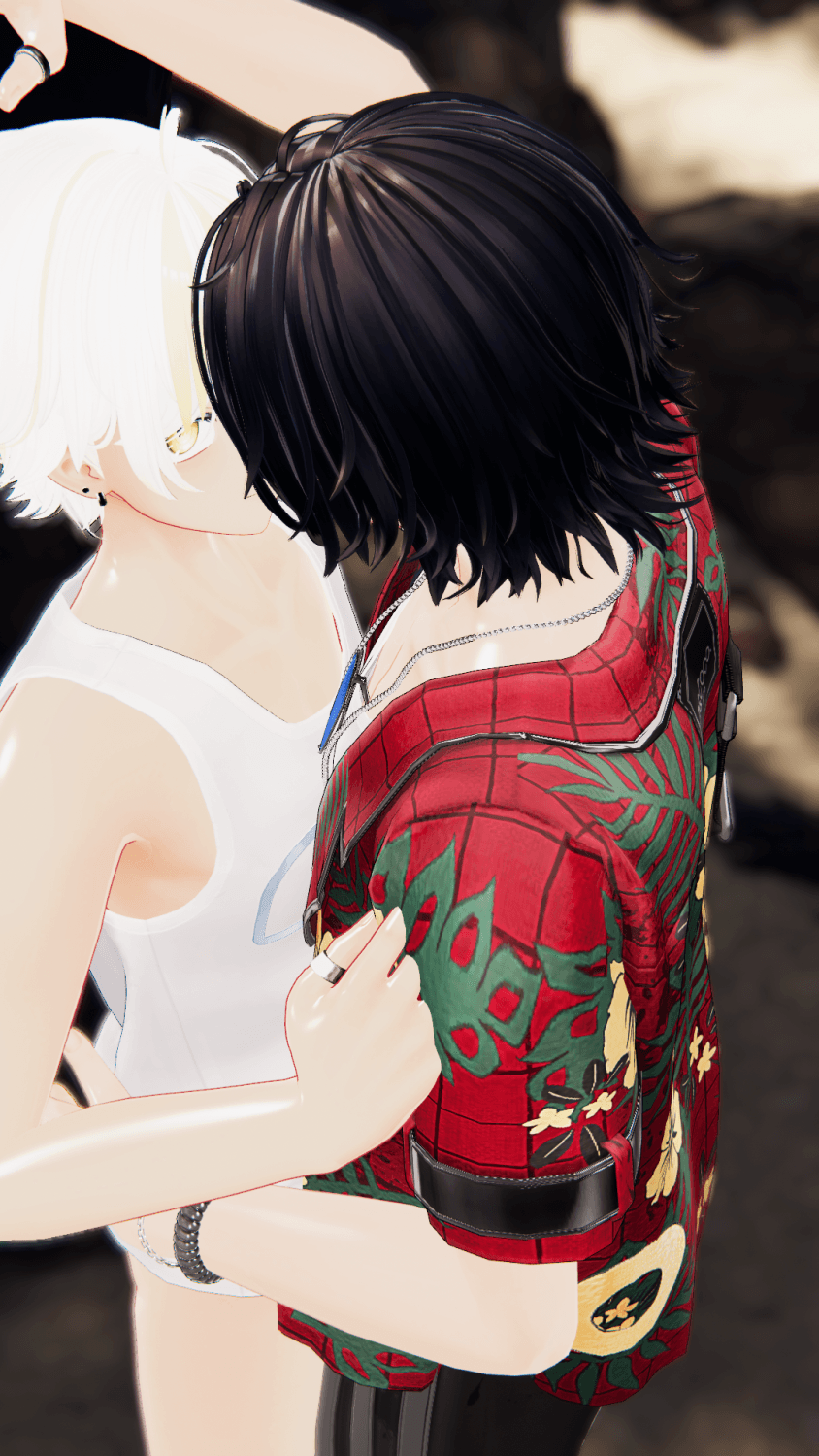 Click to view full size Japanese cute boy strips naked on the beach and gets anal fucked by VRchat