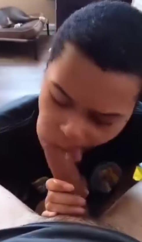 Ebony throat goat swallows dick preview