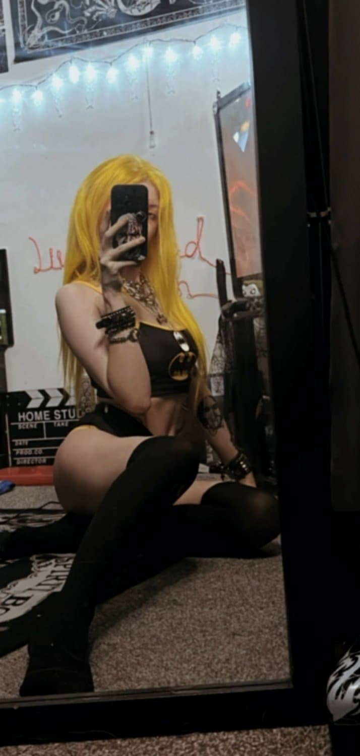 Bat girl hunger—your neck, my craving