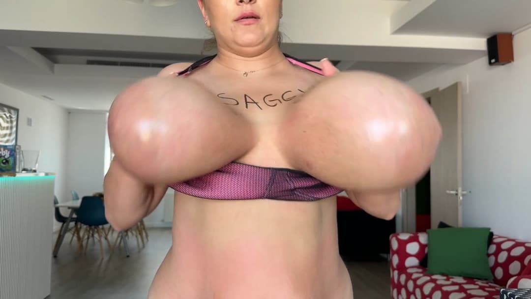 Brutal boob slamming and boob slaps to the face