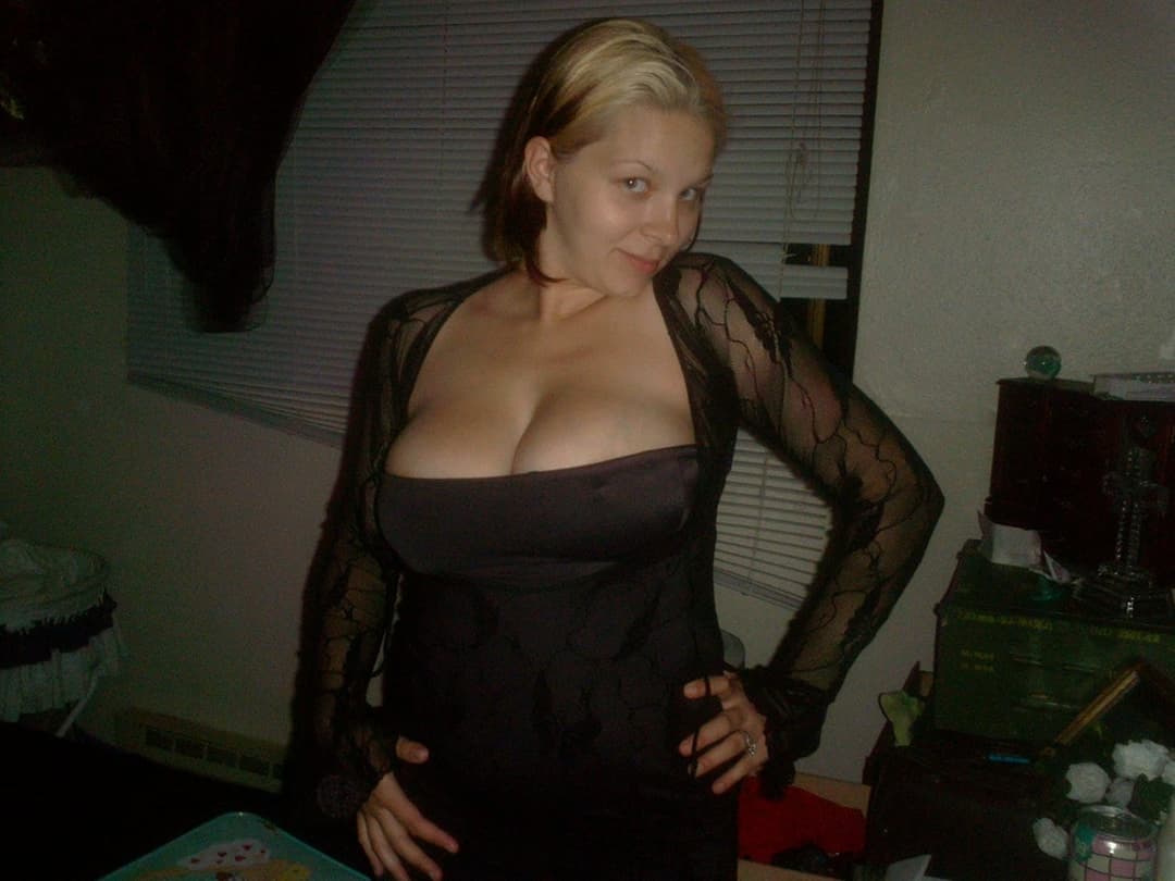 Busty blonde slut loves to be doubled