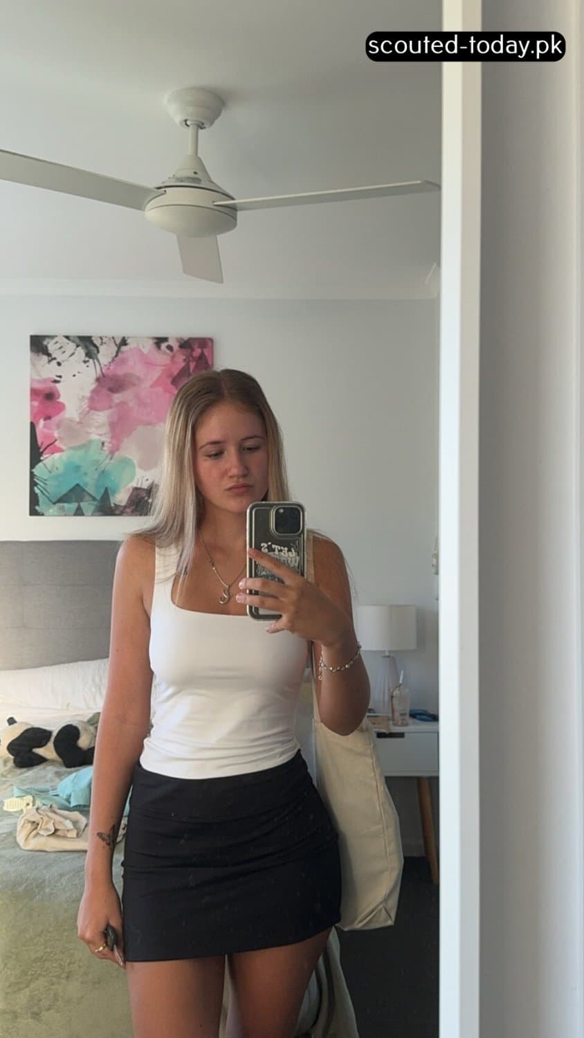 BUSTY Blonde College Slut with Tanlines LEAKED