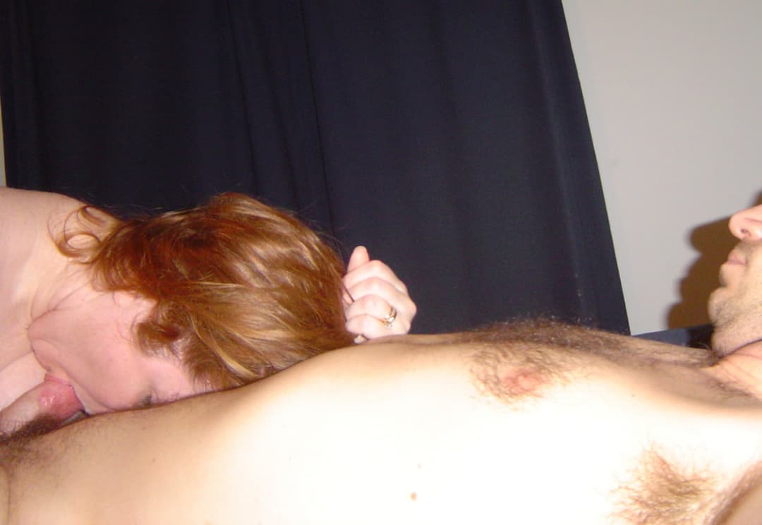 Slut wife fucks friend in front of mirror