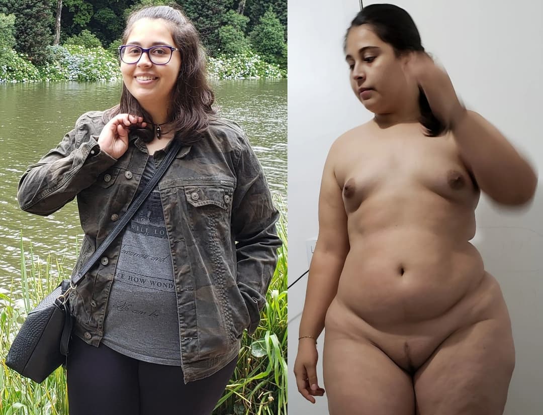 Clothed and naked karine