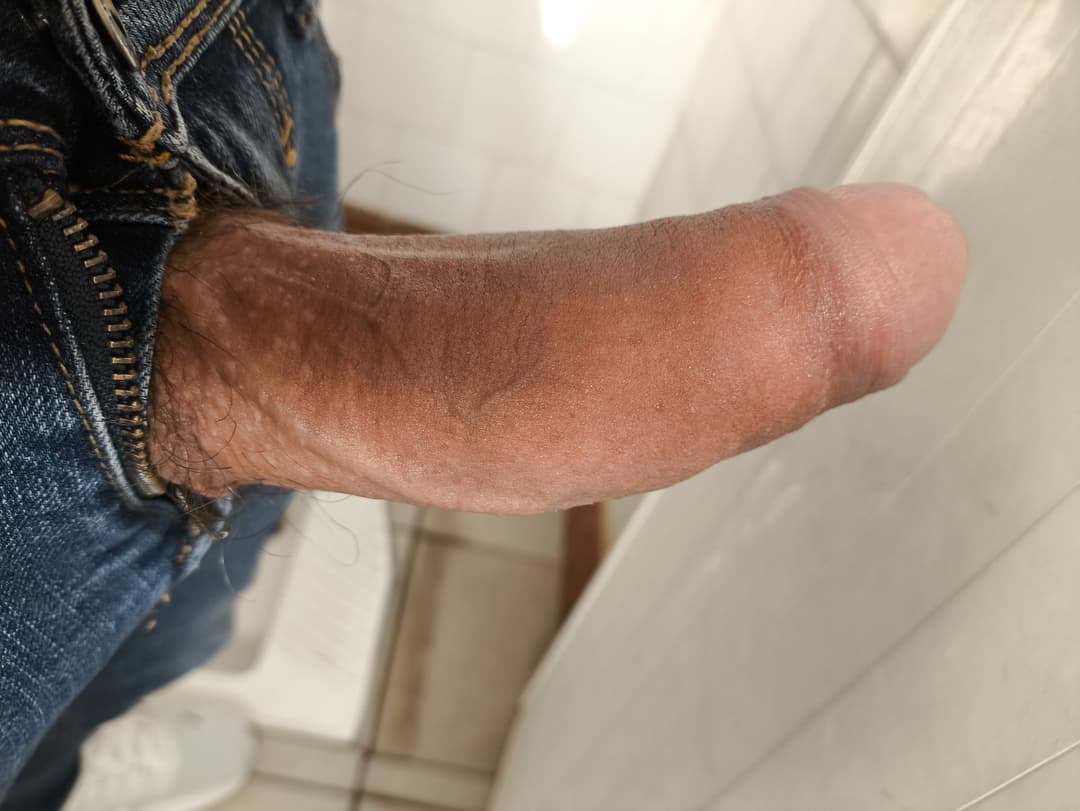 Big juicy uncut pink cock