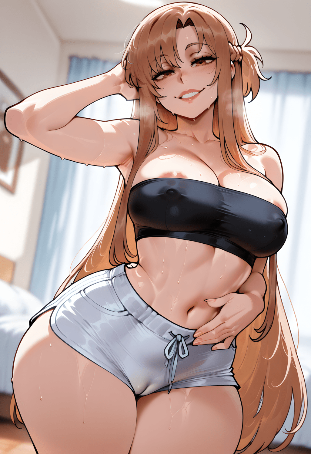 Asuna | anime hentai 3d comics AI generated ahegao rule34 tits ass pawg NSFW patreon oil round oily