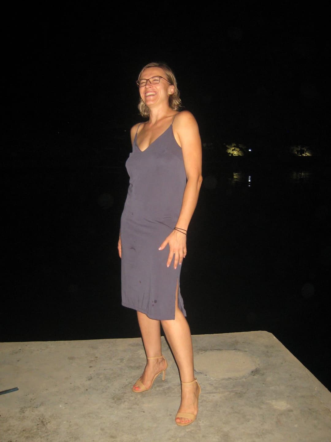 Boss with Friend Fucked Irina Slut Wife on a Boat