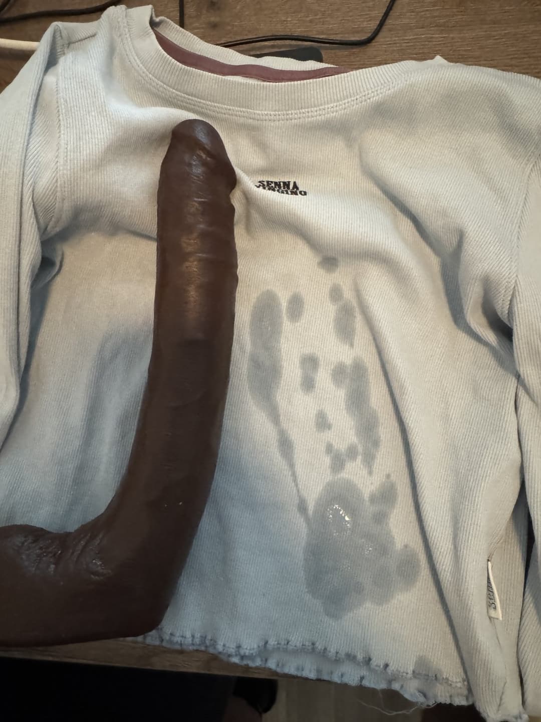 Mayte Cum on her clothes