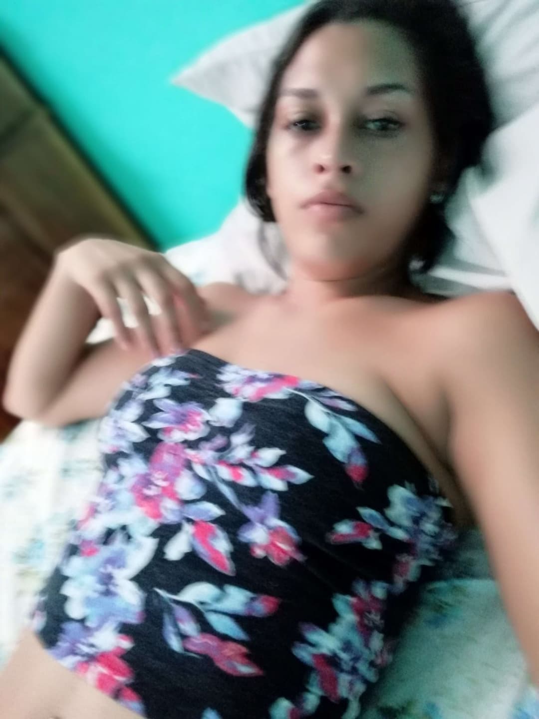 Colombiana mostrando la concha