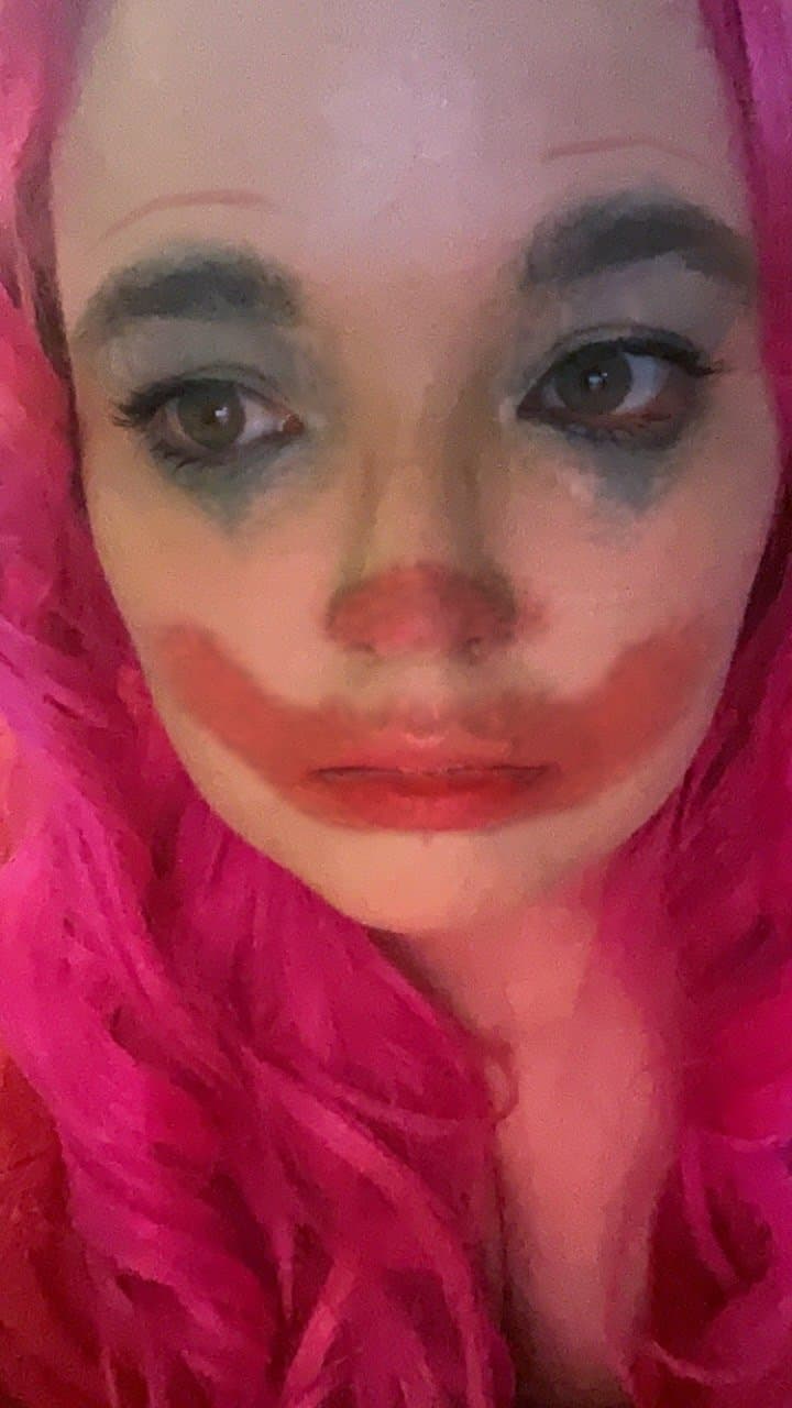 My ex cheated so I blackmailed her to dye hair and clown makeup kik is Vickybella2211