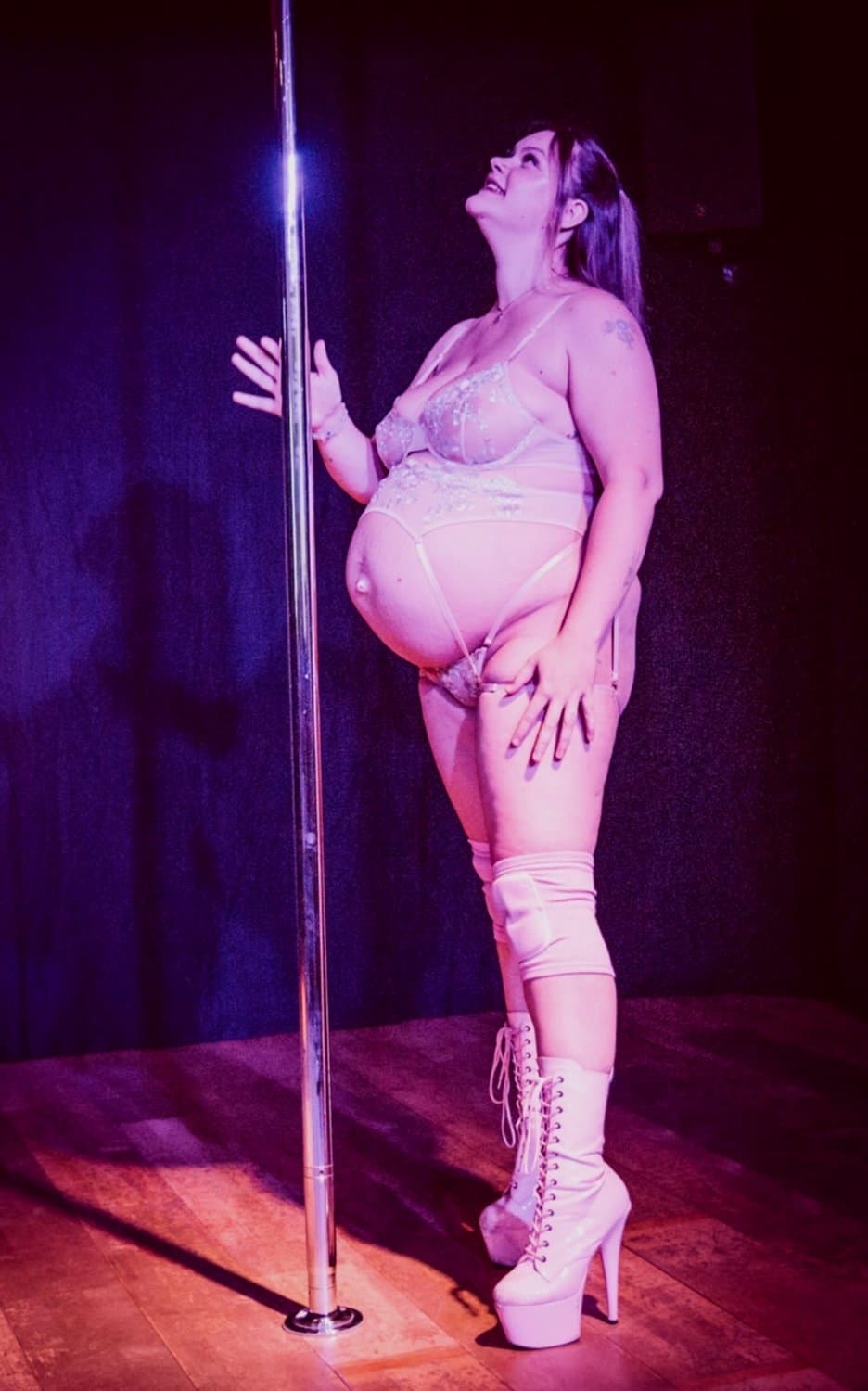 Pregnant and powerful pussy needy, ass thick, and belly huge