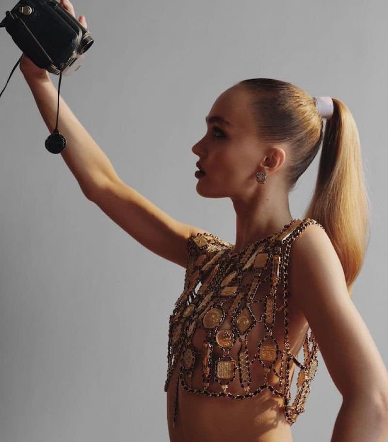 Lily-Rose Depp Such A Beautiful Slut!! How I love To Suck On Those Hard Nipples Of Hers ????