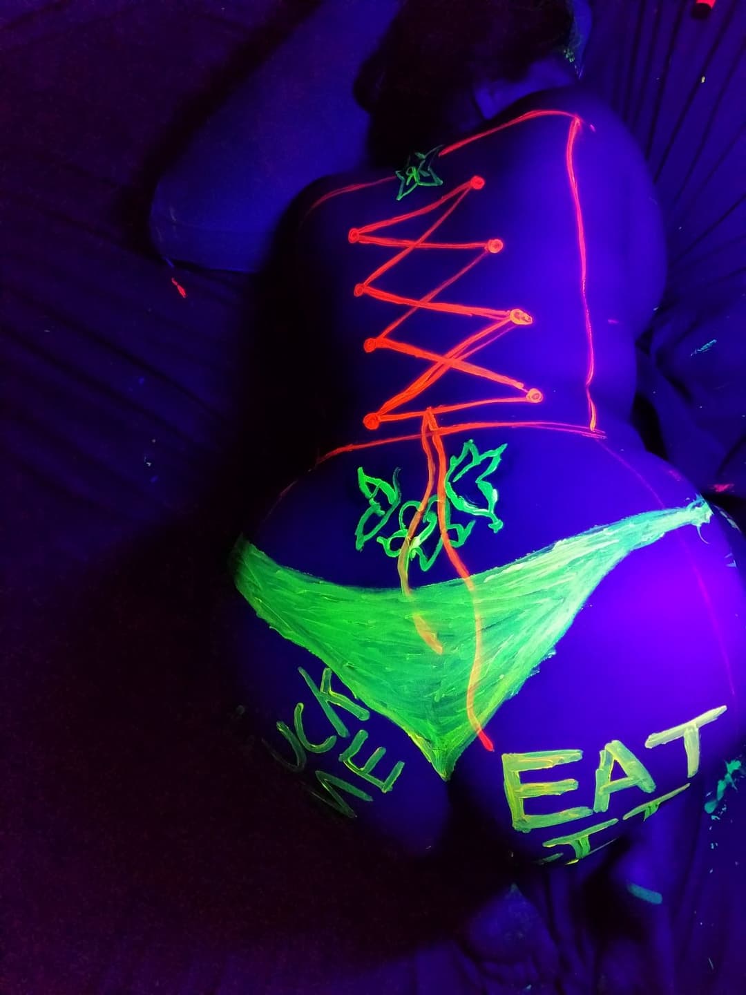 Wife with body paint