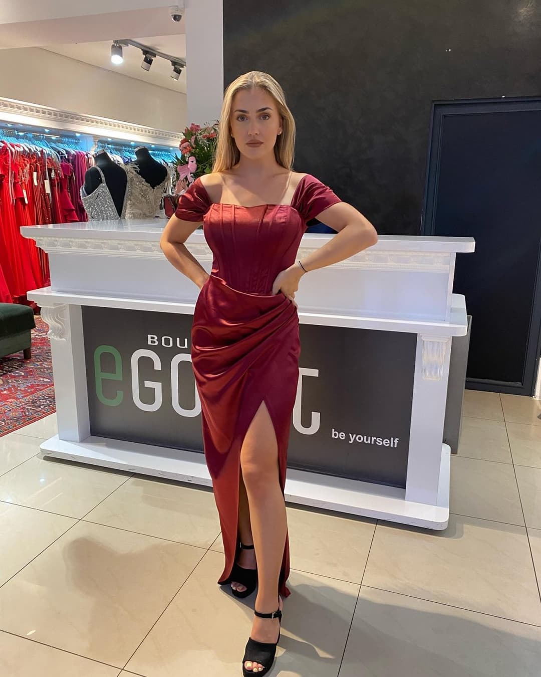 Hot Blonde bosnian slut from Austria with amazing dress - austrian girl from bosna,legs feet ass