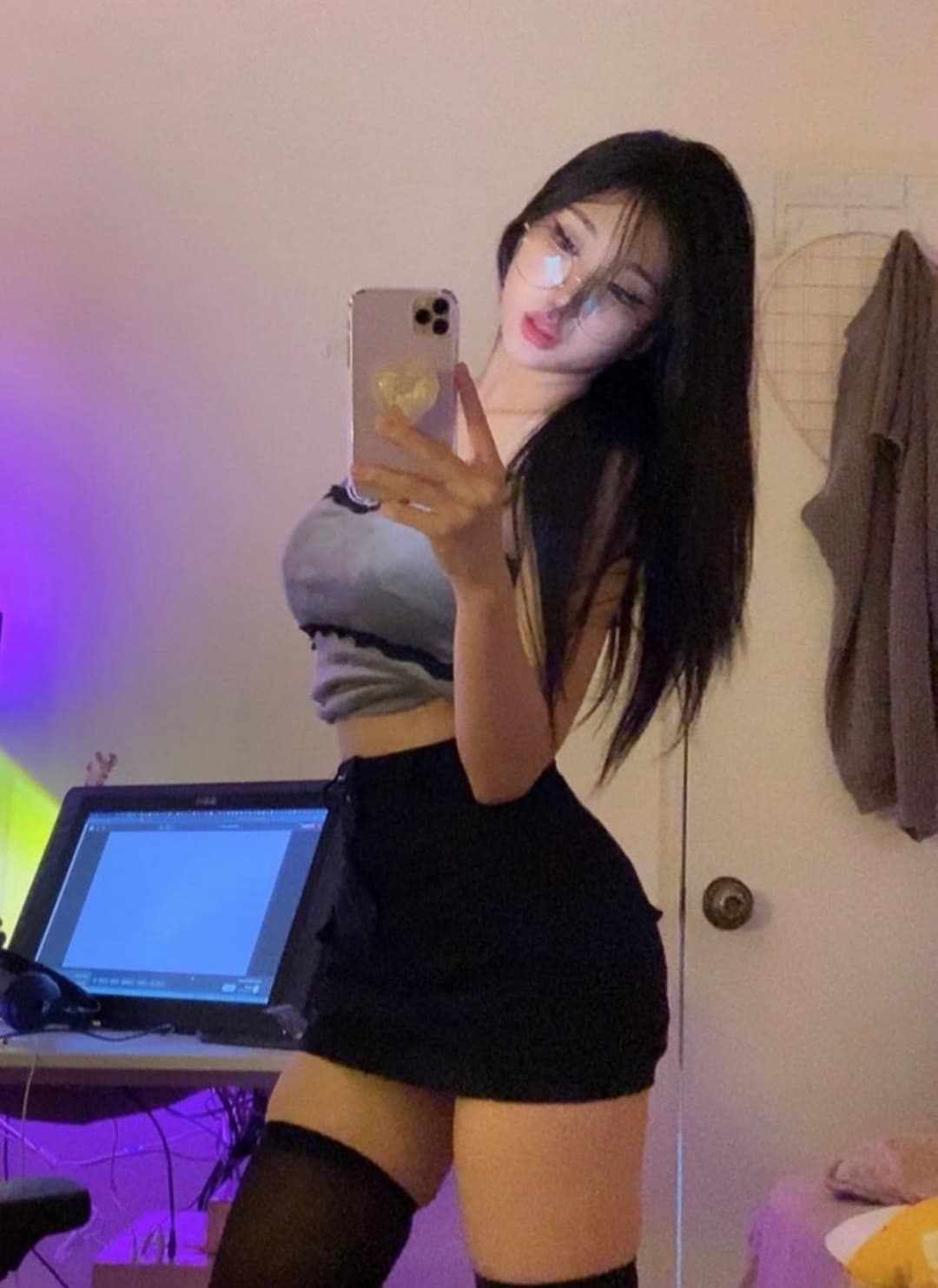 Thick & Busty Korean Asian ABG Amateur Fucked and Leaked - Asian GOTH PAAG with Cute Face "EyeCandy"