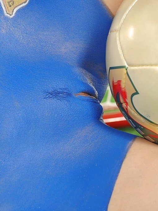 Naked Soccer Body Painting