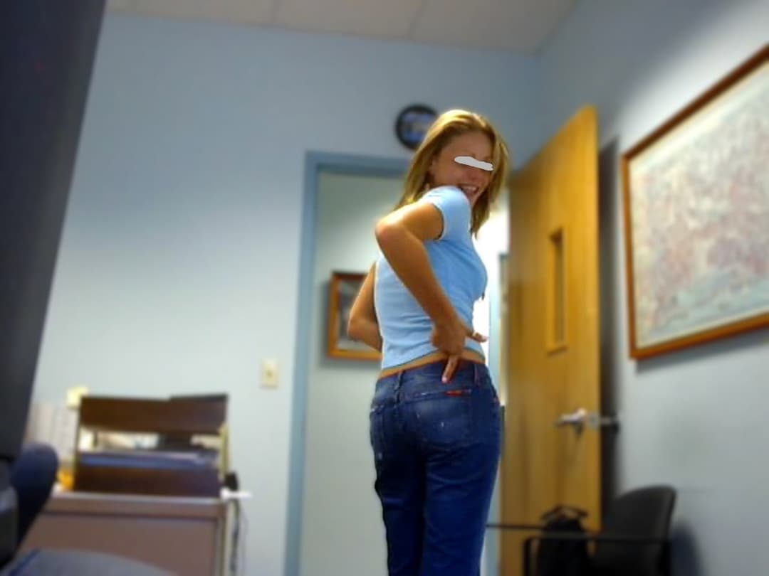 Office Tease - Came to work dressed as playb0y bunny - asked me to rescue pics from server