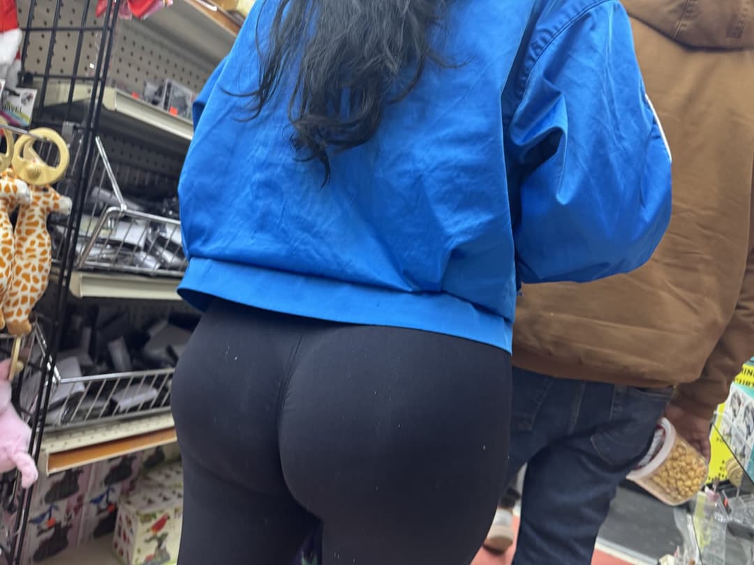 Slim Latina in black tights!