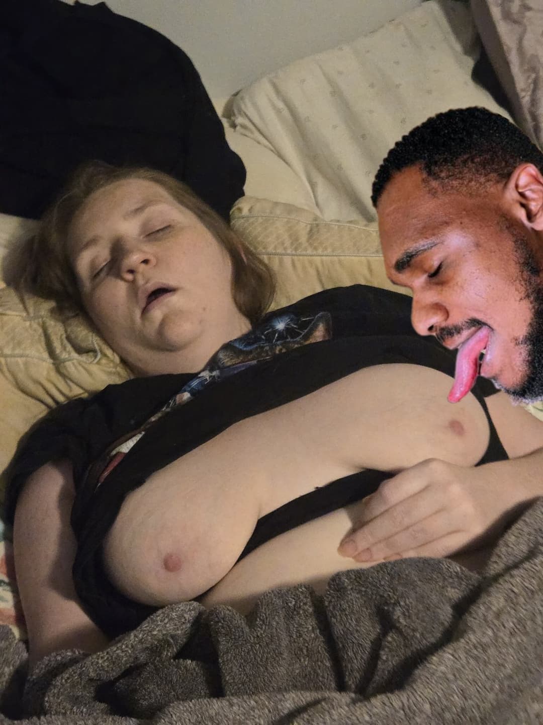 Wife niki loves black nigger thug cock in her pink Irish ginger pussy