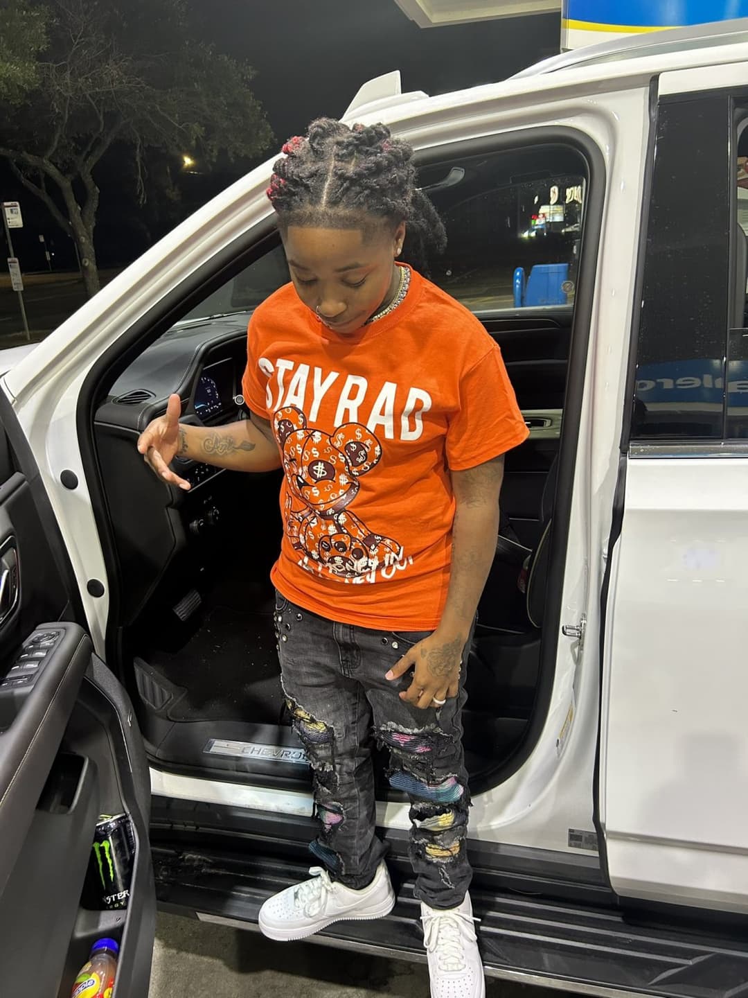 Black Tomboy Ebony black dyke stud midget Hoodrxch P2