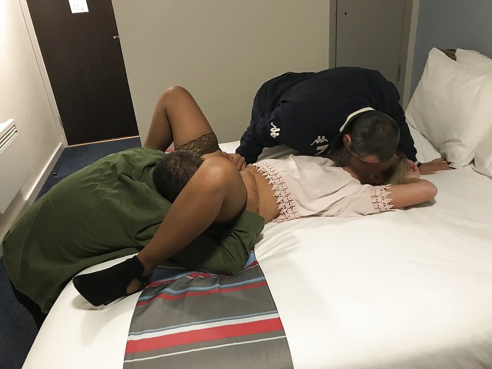 Amateur blonde swinger wife