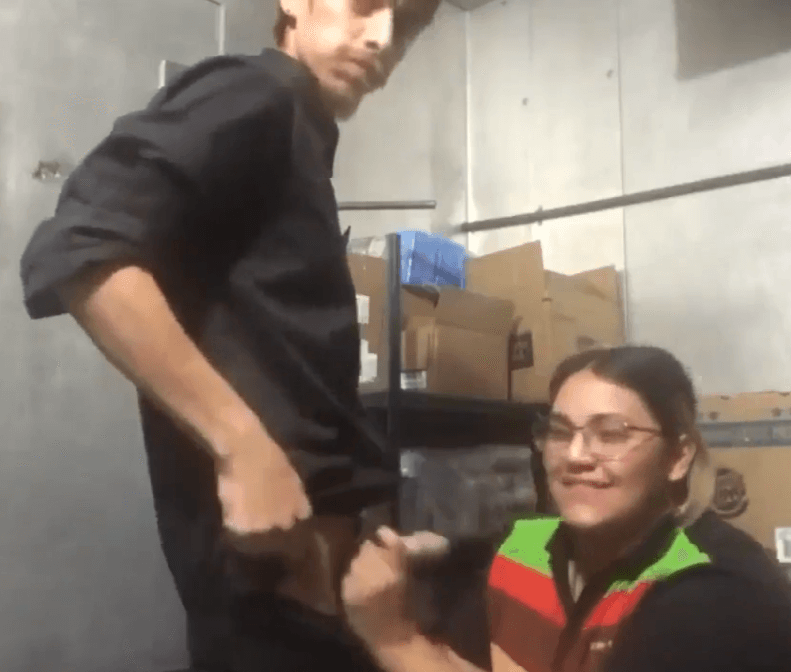 Funcionários do Burger King no intervalo ?