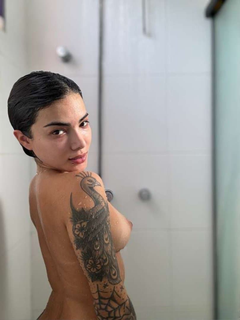 Perfect Slim Latina Smokes Before Dildoing Ass