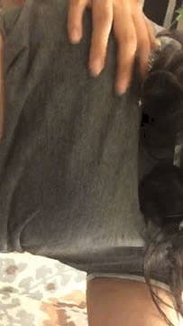 Army exGF Jackie Sanchez leaking her pussy, ass, and tits, GIF Part 1