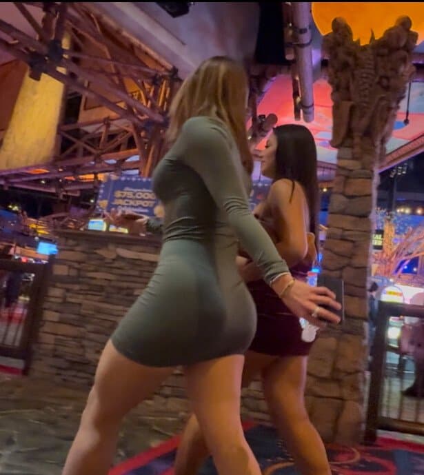 Latina in a short skirt