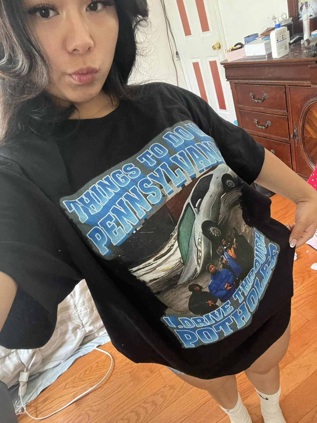 Thick ass ABG grasping for money and attention. Stupid Asian bitch finessing niggas for money