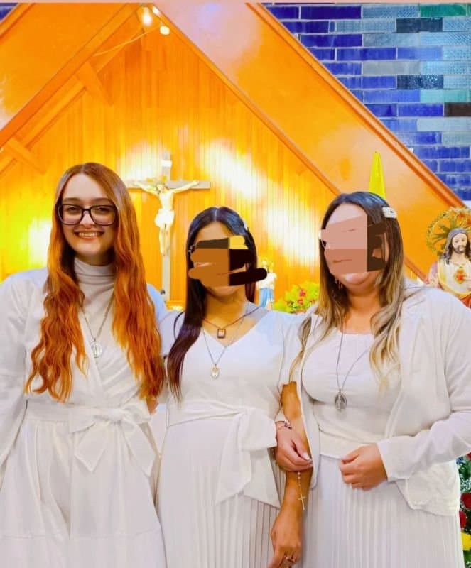 Cute Latina Christian girl masturbates her pussy