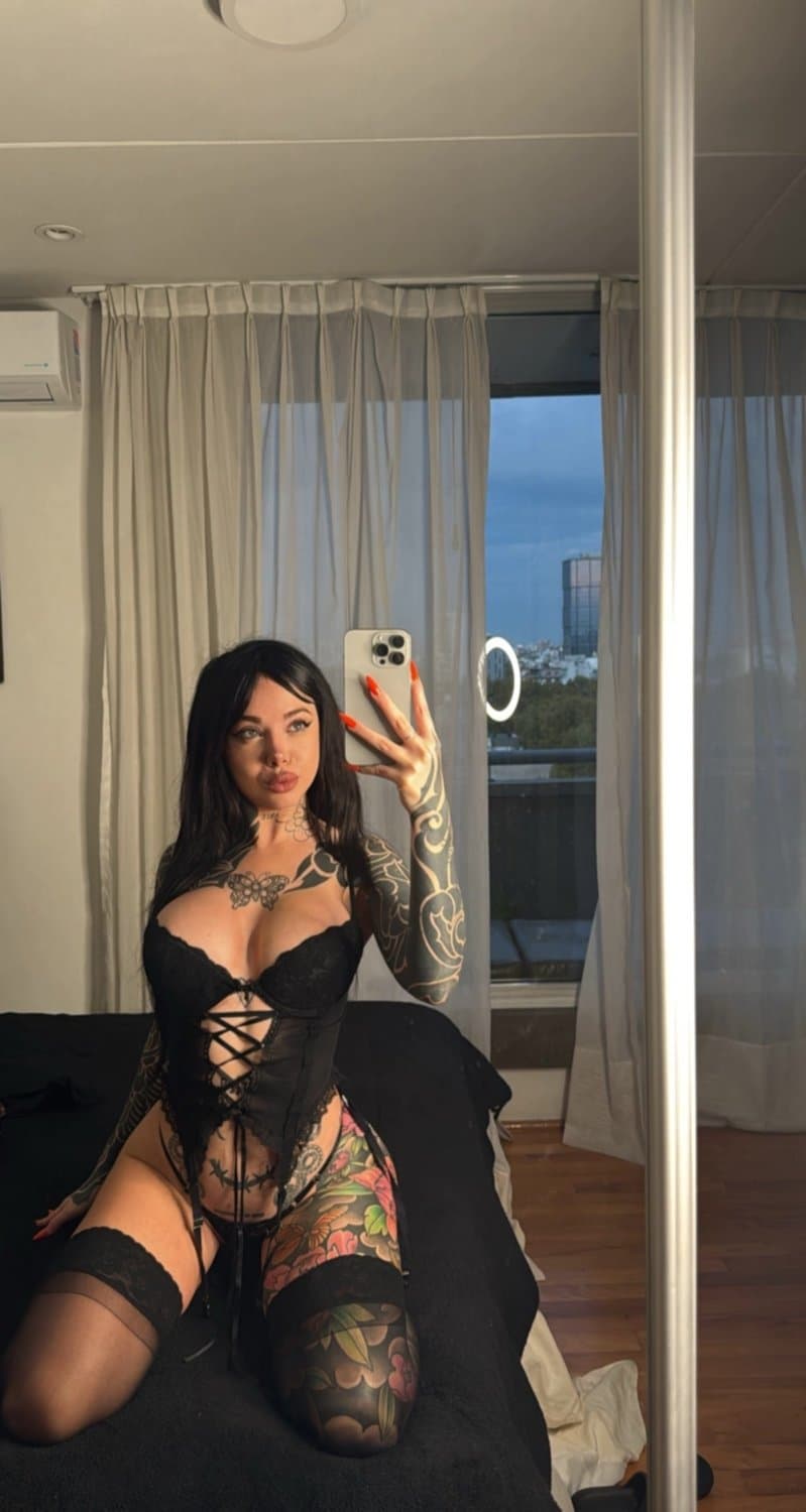 This tattooed fuckdoll  will pleasure your hard rock cock
