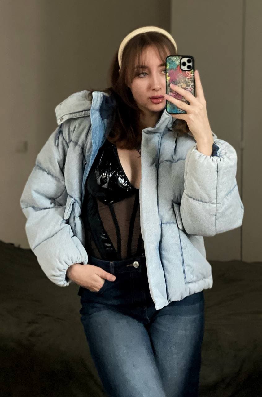 flirty teen in black latex top wants domination