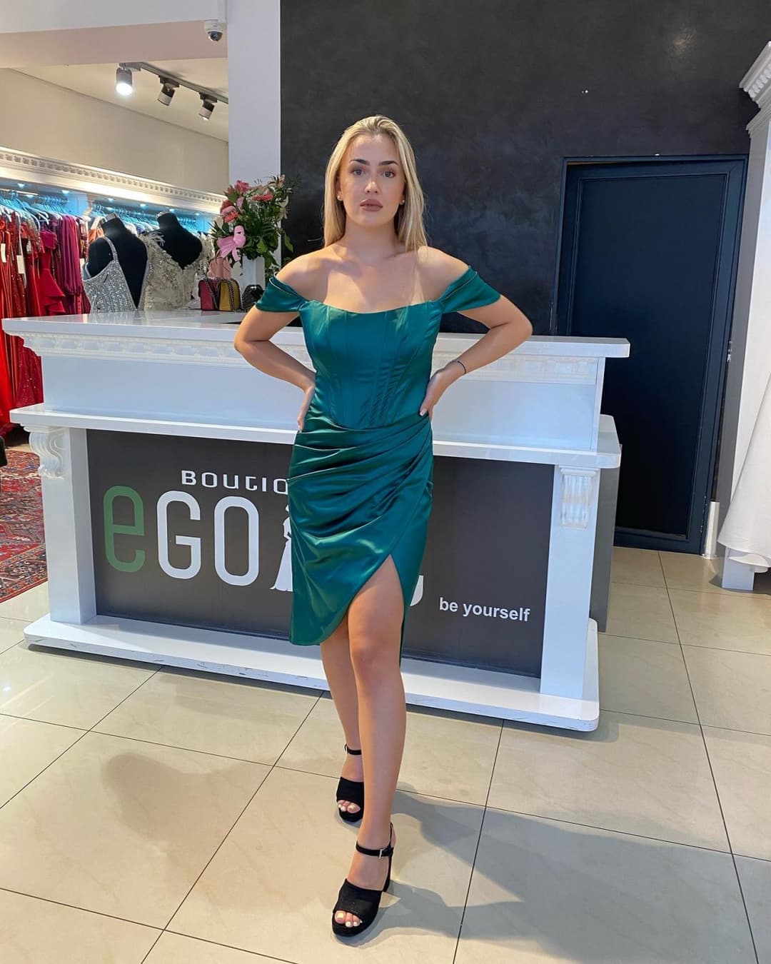 Hot Blonde bosnian slut from Austria with amazing dress - austrian girl from bosna,legs feet ass