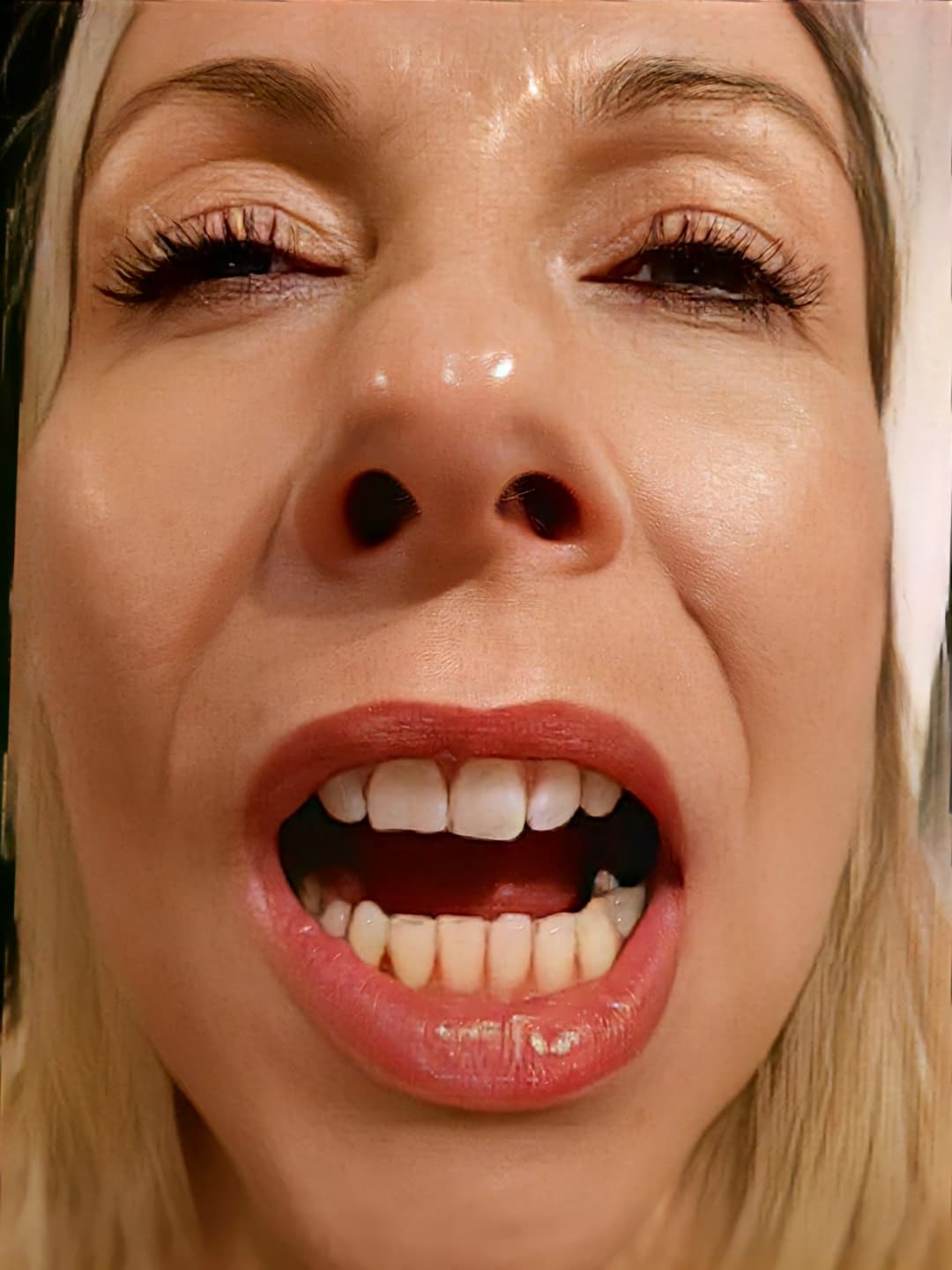 Pretty Mature UK Blonde Slag 48 From Surrey Face Big Tits Lingerie Pigtails Stockings