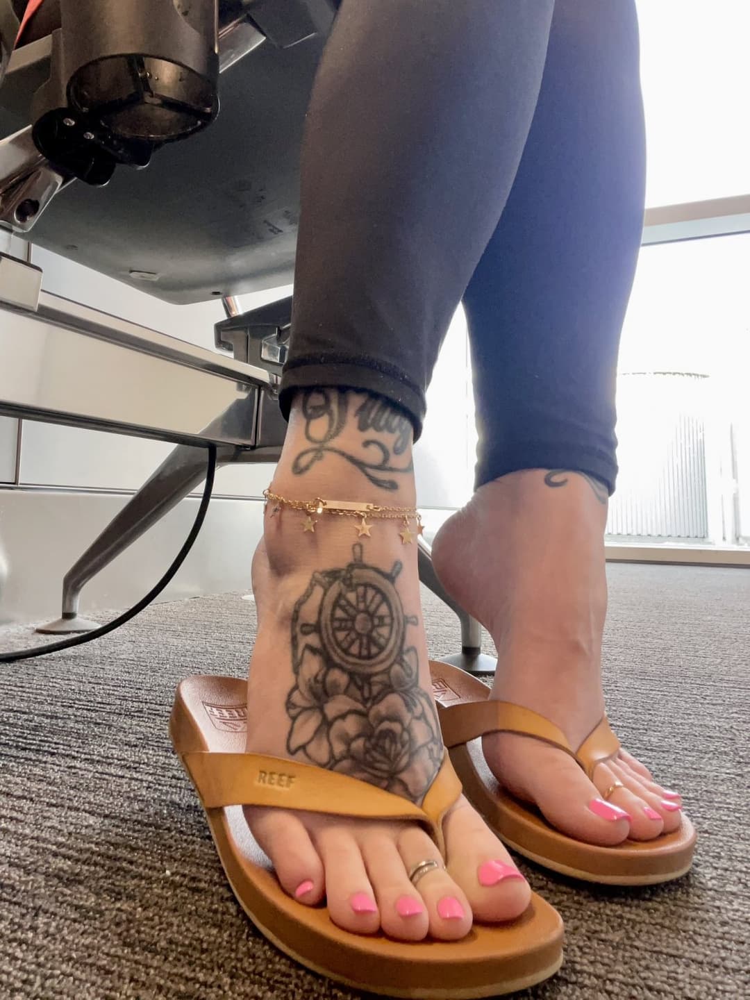 Blonde with perfect long thick toes