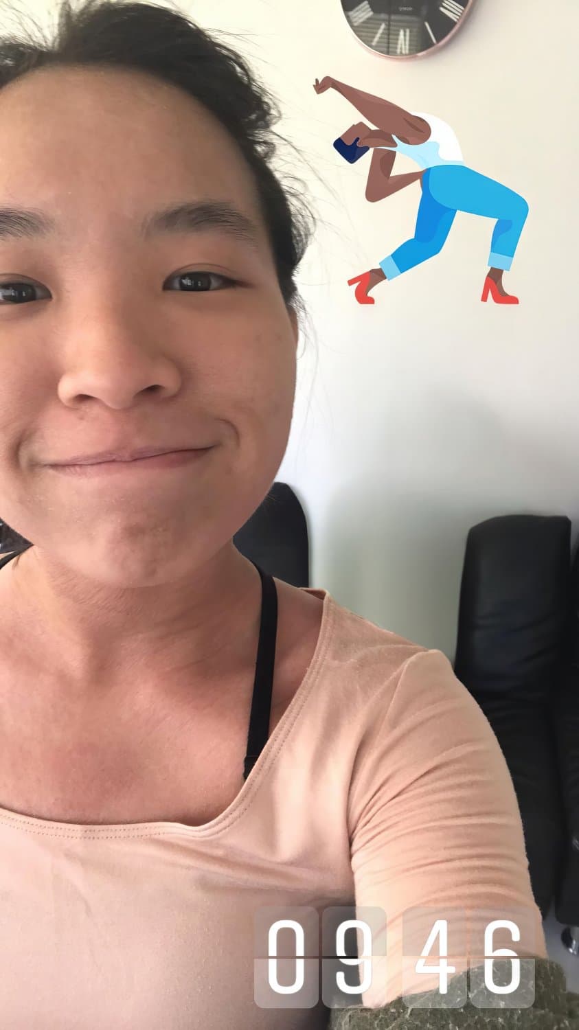 Asian girl giving amazing blowjob in toilet