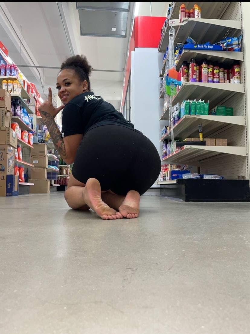 made the slut do all this in public ??even random people were watching her