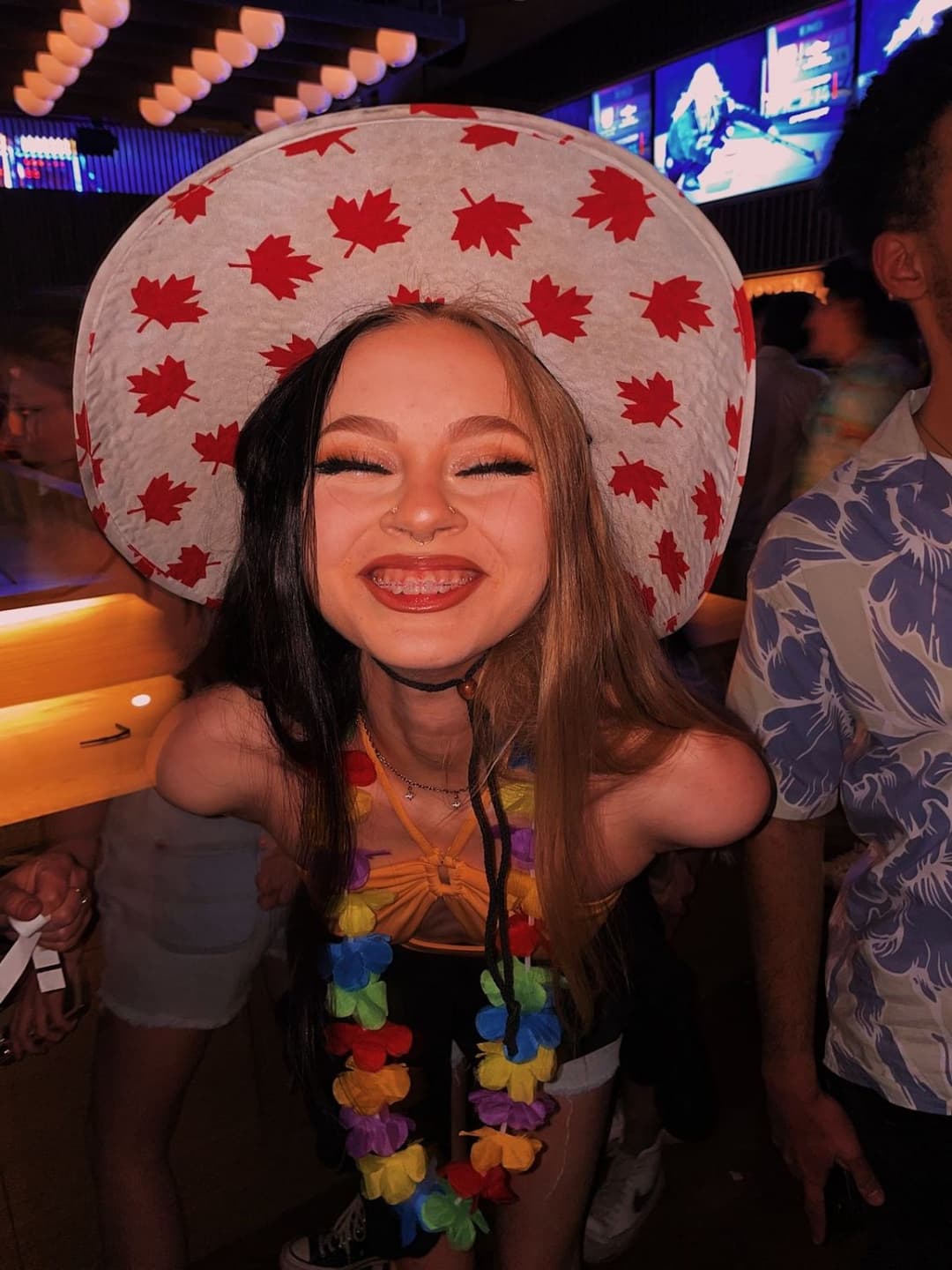 fresh blonde college teen